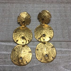 Gold Tone Dangle Earrings